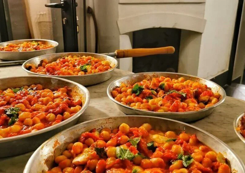 Gnocchi alla Sorrentina baked in the wood-fired oven